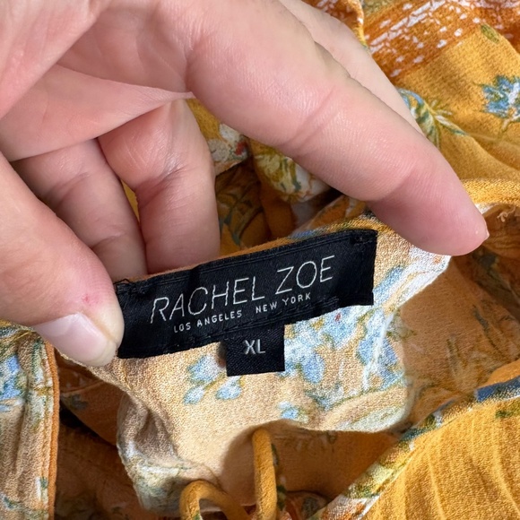 Rachel Zoe Yellow Floral Tunic Top - Picture 8 of 12